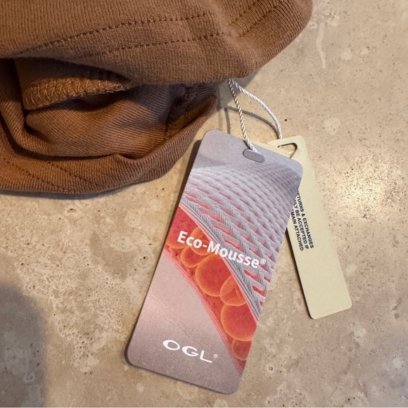 OGL Light Thermal V Neck Surplice Long Sleeve Top Women Size S Light Brown - Picture 8 of 9